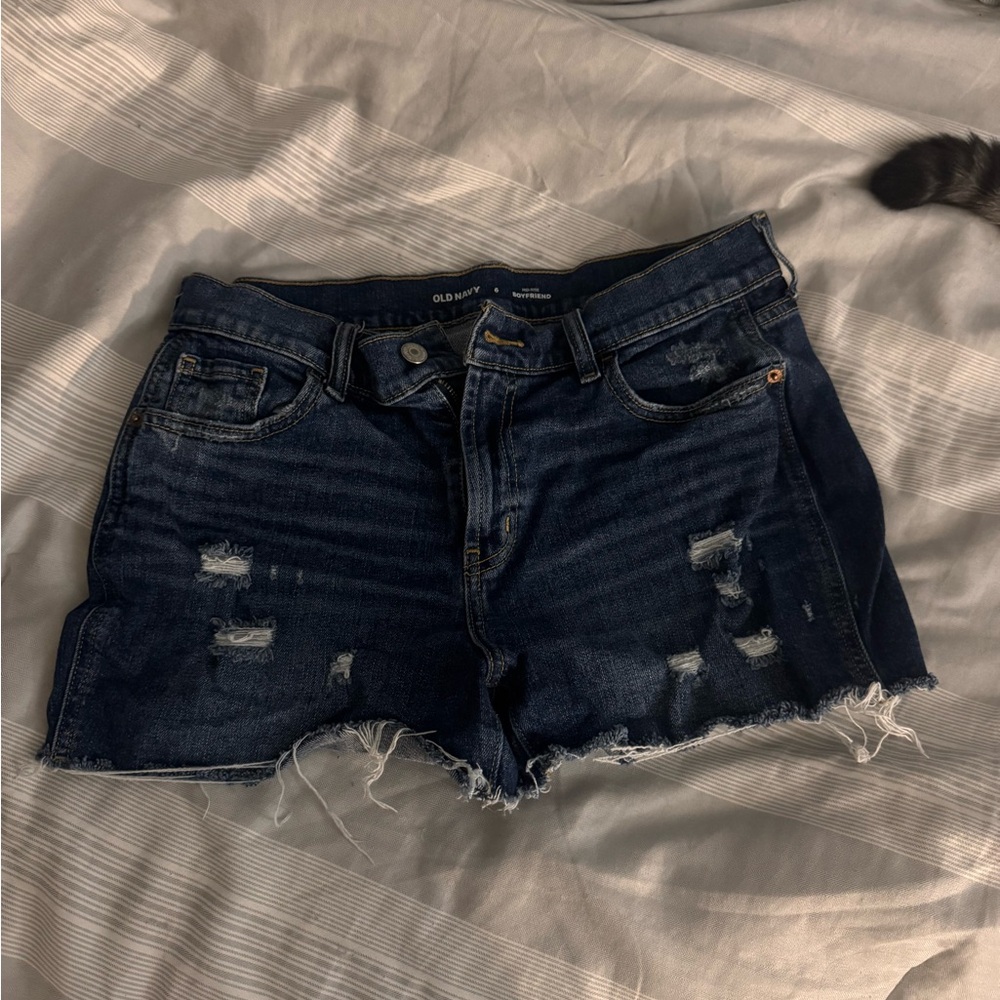 Old Navy Women's Distressed Blue Jean Shorts